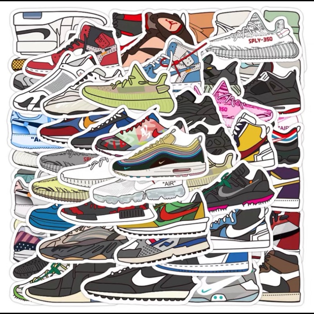 HypeBeast Sneaker Stickers (15) Stickers Pack